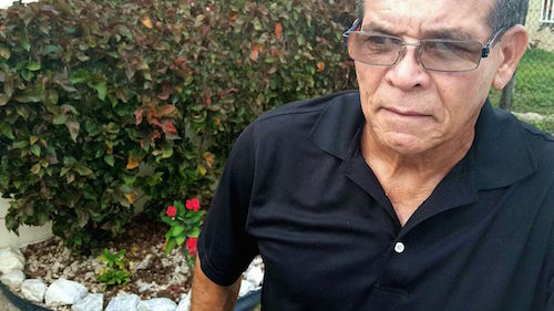 íctor Rodríguez Aguirre, resident of Santa Ana secotr in barrio Jobos in Guayama, Puerto Rico